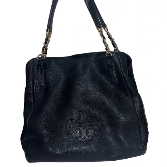 *Tory Burch- Black Tory Burch Large Harper Tote - Picture 2 of 12